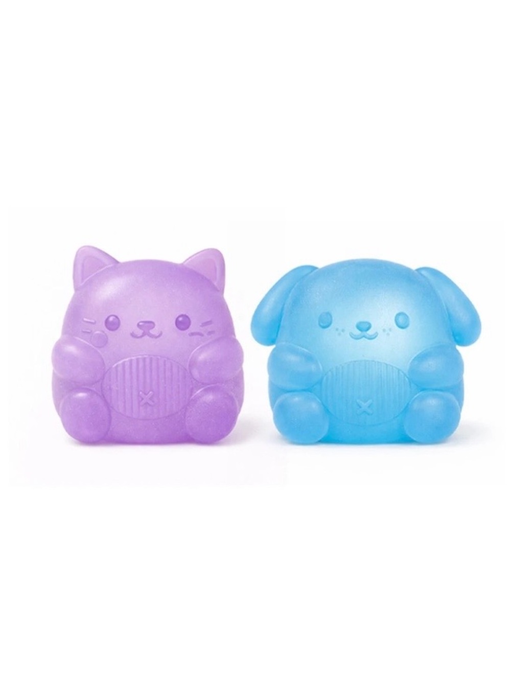 Set 2 Squishy Top Trenz Super Duper Sugar Squisher Puppy Denard Kitten Fiona Toy